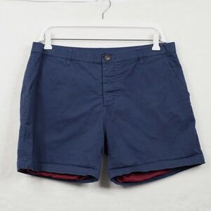 WOOF Mesh Lined Commando 5" Inseam Freeball Chino Shorts Navy Blue Sz XL